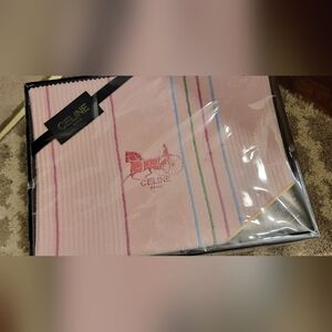 Celine Paris blanket towel throw New pink